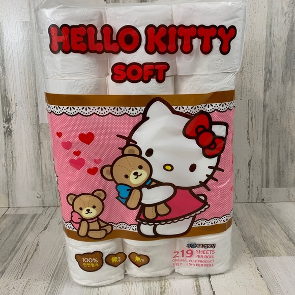Hello Kitty Bath Hello Kitty Toilet Paper 5 Roll Nip No Hk